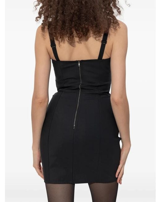 Dolce & Gabbana Black Sleeveless Mini Dress