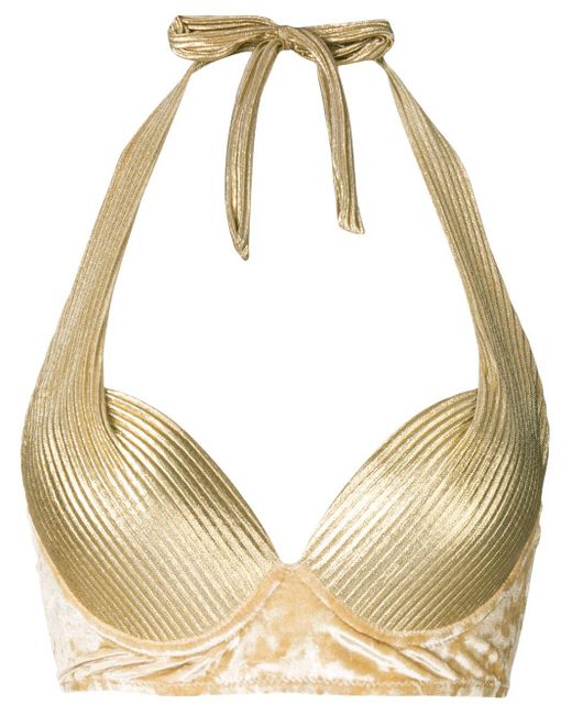 Chite' Metallic Cotton Blend Underwired Bra