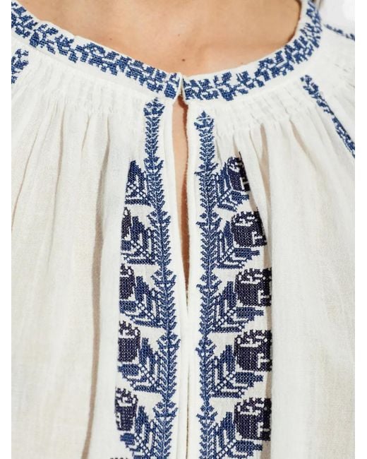 Isabel Marant White Ludy Ecru Cotton Dresses