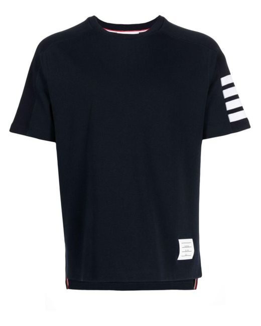 T-shirt à 4 bandes signature Thom Browne pour homme en coloris Blue