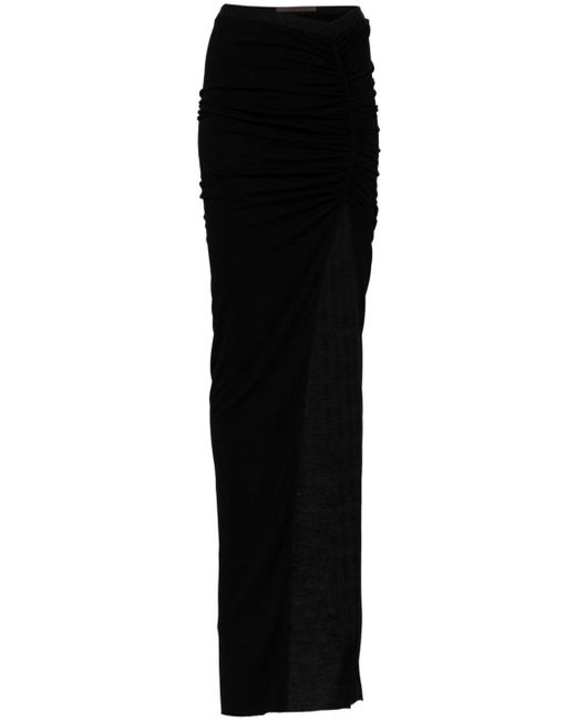 Waist-detail asymmetric skirt Rick Owens en coloris Black