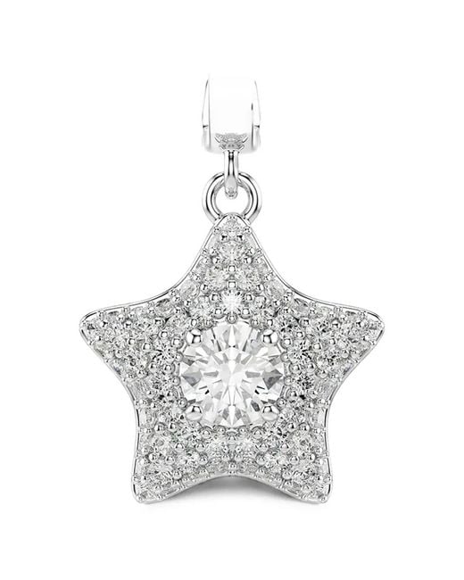 Swarovski White Sublime Star Crystal-Embellished Charm