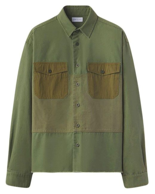 John Elliott Hemi Military Shirt in Green for Men Lyst