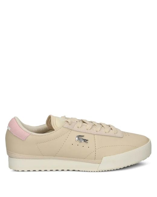 Lacoste Natural Aura Leather Sneakers