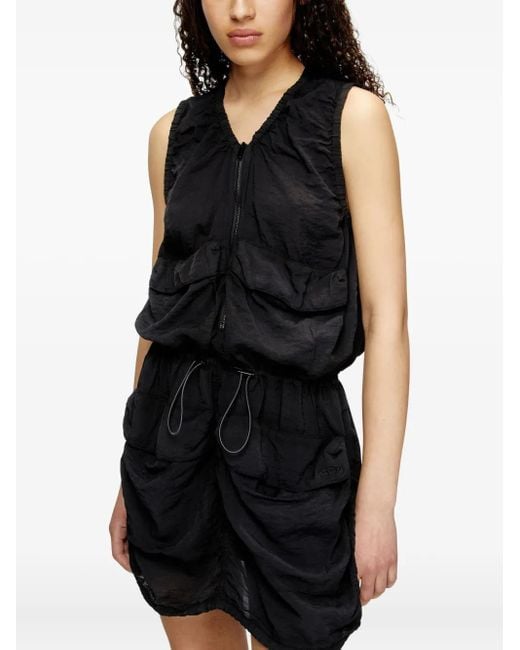 DIESEL D-resden ミニドレス Black