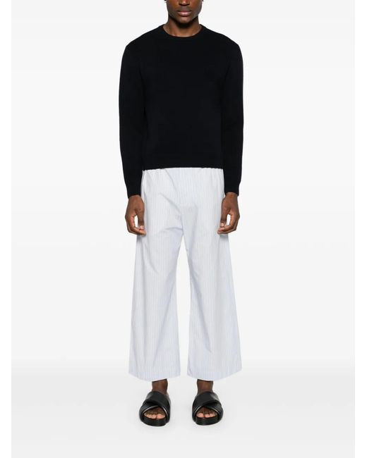 Nanushka Black Motif-Embroidered Wool Jumper for men