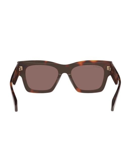 Gucci Brown Rectangle-Frame Sunglasses