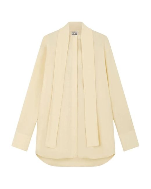 Totême Natural Lavalliere-Detail Shirt