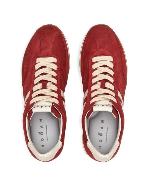 Hogan Red Baskets Athletic À Logo