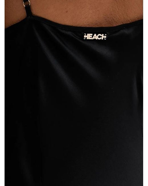 Vestido largo con tirantes finos Silvian Heach de color Black