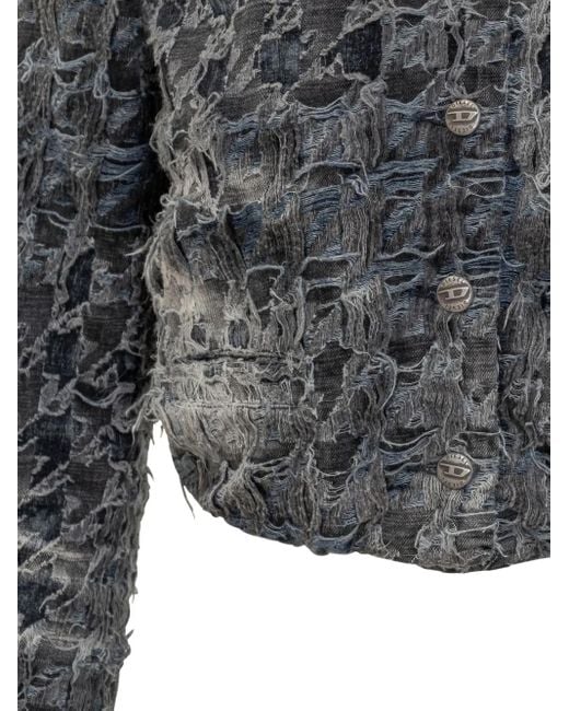 DIESEL Gray Jackets Poliammide
