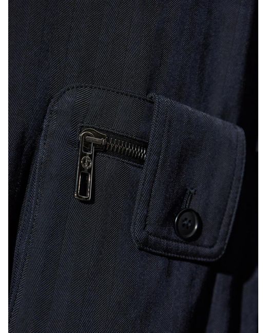 Bomber Con Zip di Giorgio Armani in Blue da Uomo
