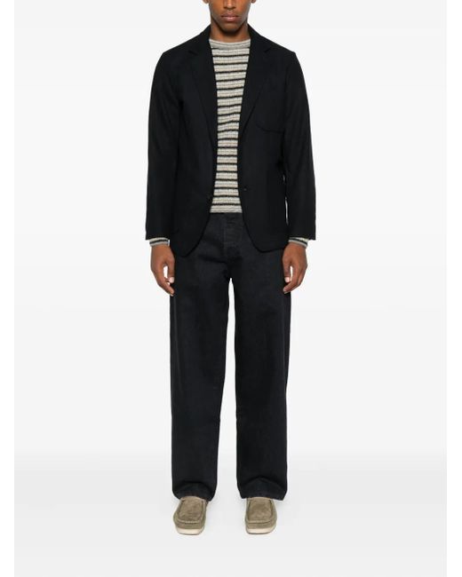 Universal Works Blue Single-Breasted Blazer for men