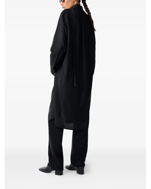 Studio Nicholson Black Extended Collar Wheeler Dress
