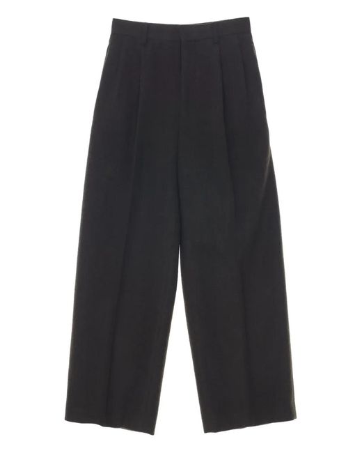 Auralee Blue Belt-Loop Trousers