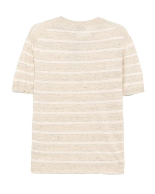 Altea Natural Striped T-Shirt for men