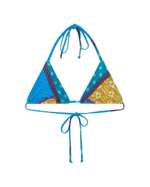 Donde Esteban Blue Estrellitas Bikini Top