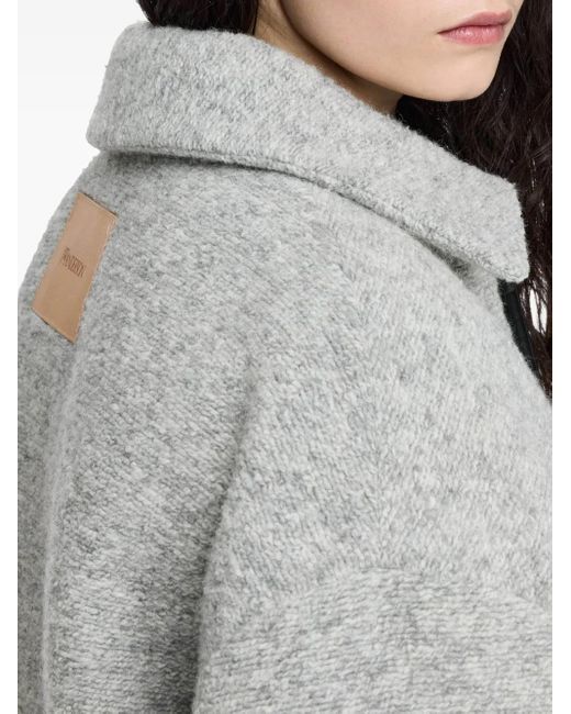 J.W. Anderson Gray Cotton Collared Jacket