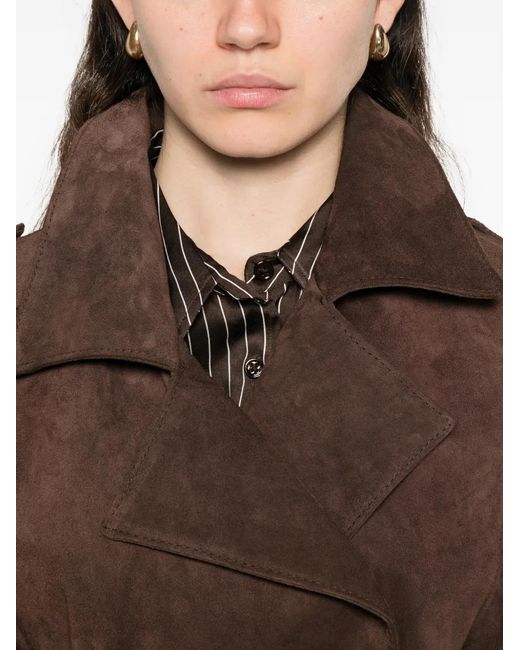 Blanca Vita Brown Belt Button Jacket
