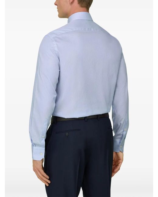 Boggi Blue Naples Striped Shirt for men