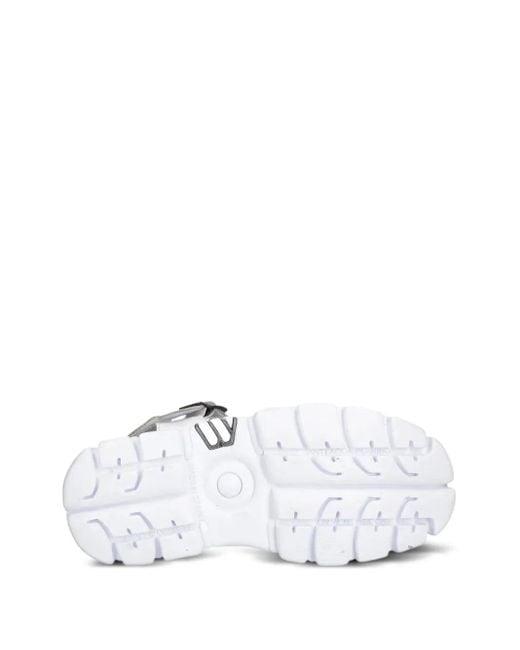 Sandalias Con Detalle De Hebilla New Rock de color White