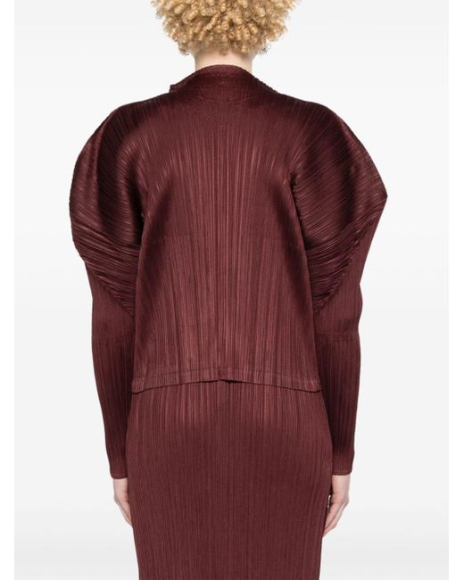 Pleats Please Issey Miyake Red Monthly Colors: February Jacket