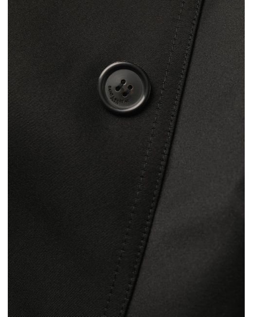 Saint Laurent Black Classic-collar Coat