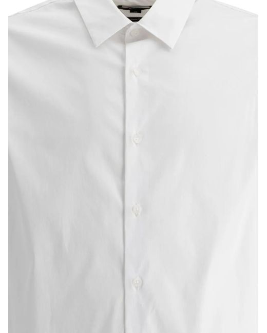 Vince Cotton Poplin Shirt in White für Herren