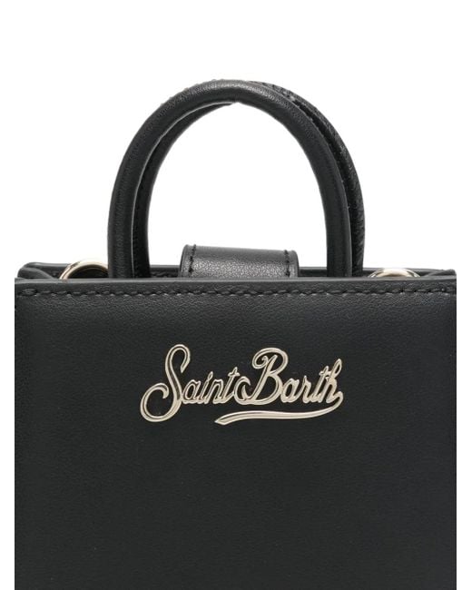 Mc2 Saint Barth Black Micro Shop Bag Tote Bag