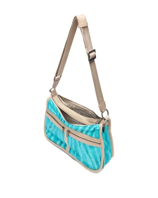 Roberto Cavalli Blue Torino Shoulder Bag