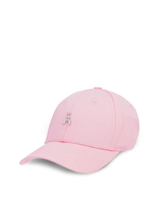 Patrizia Pepe Pink Fly Logo-Plaque Baseball Cap