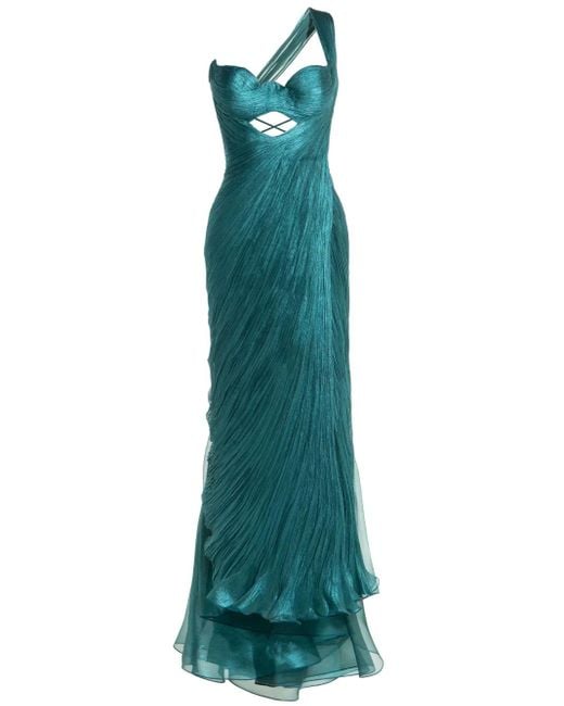 Maria Lucia Hohan Amelia One-Shoulder Dress in Green | Lyst