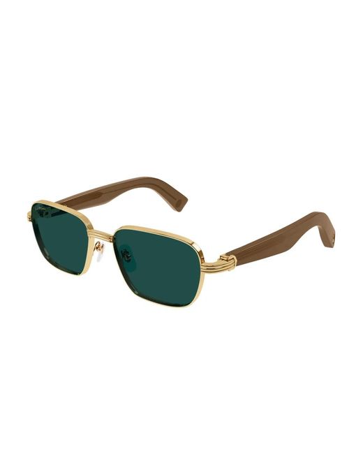 Cartier Green Square-Frame Sunglasses for men