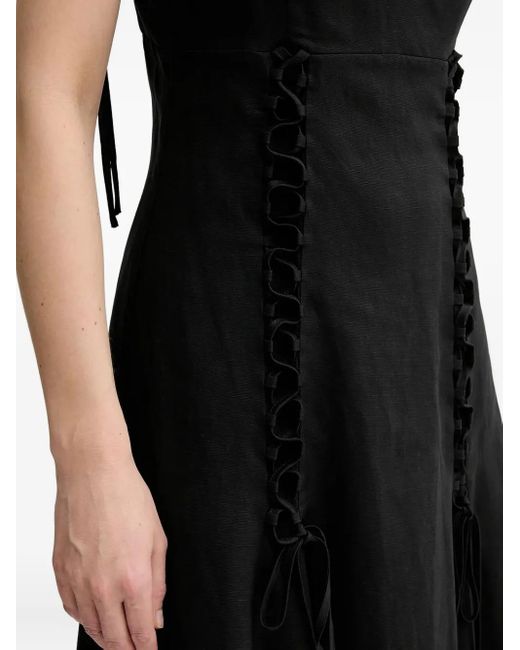 Twinset Black Lacing Maxi Dress