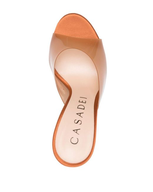 Casadei Natural Blade 110mm Leather Mules