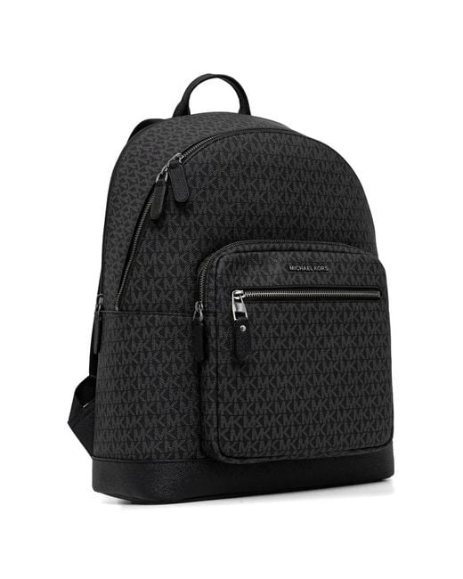 Michael Kors Black Hudson Patterned Backpack for men