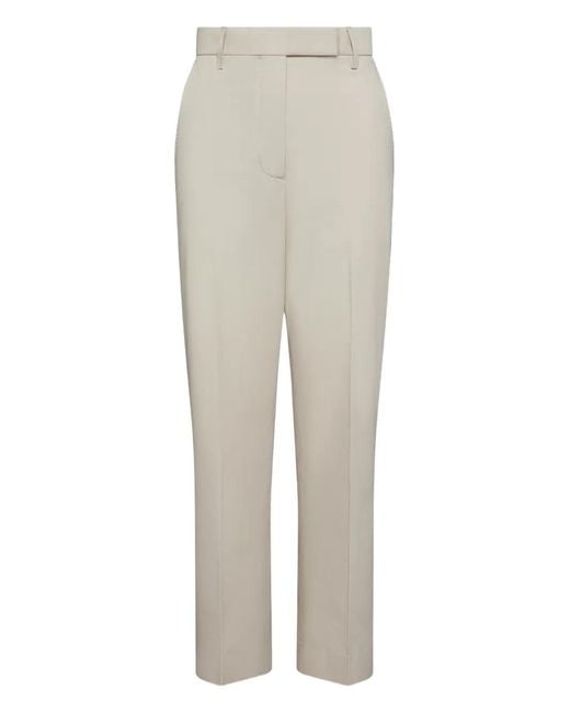 Thom Browne White Cotton Tailored Trousers