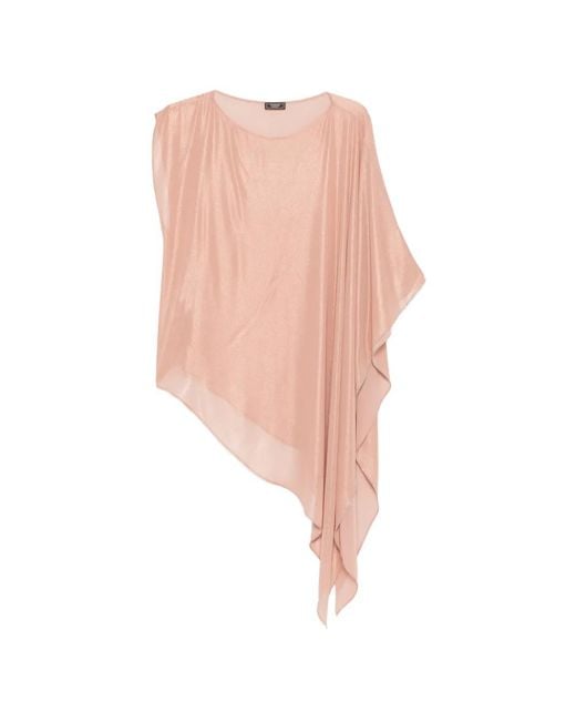 Peserico White Asymmetrical Blouse