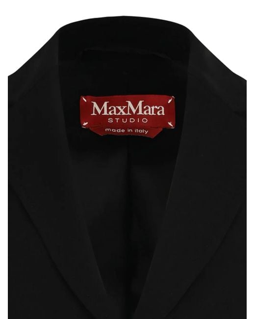 Max Mara Black Three-Button Tailored Jacket