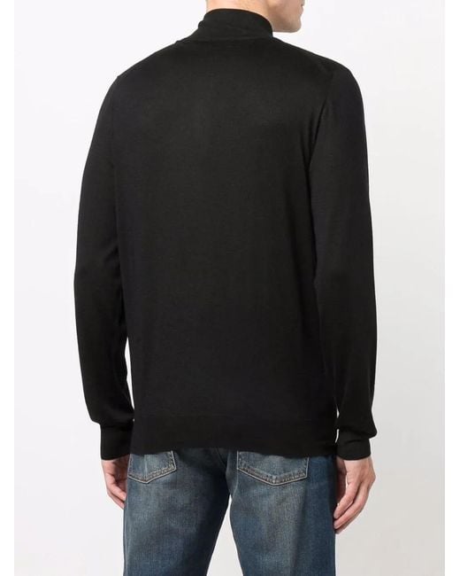 Pull À Col Roulé Fedeli pour homme en coloris Black