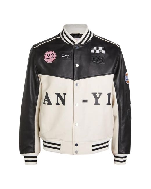 AN-Y1 Black Patches Bomber Jacket