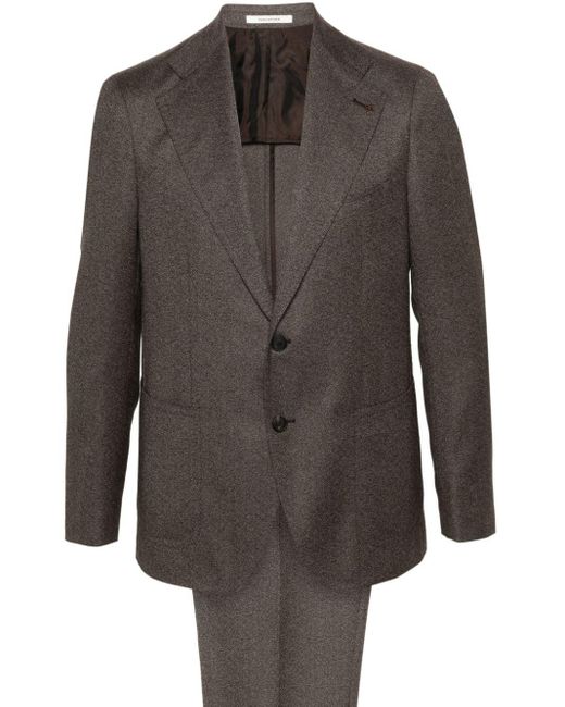 Tagliatore Melierter Anzug in Gray für Herren