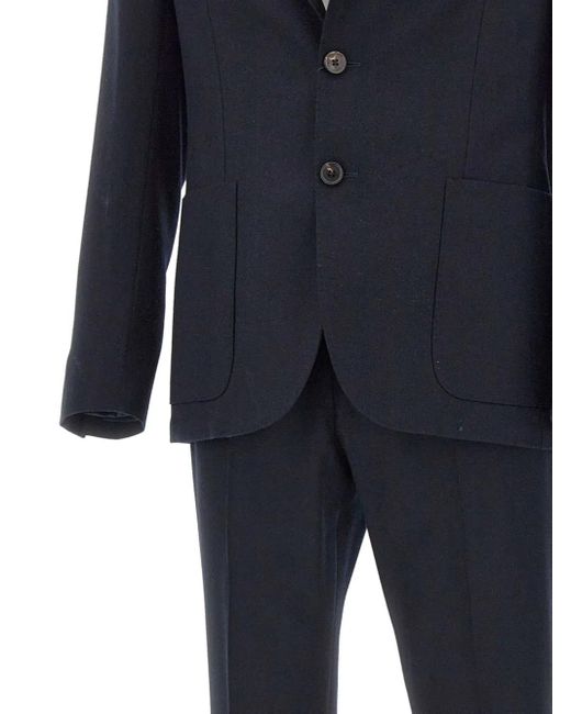 Corneliani Blue Single-Breasted Suit for men
