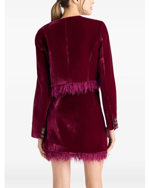 Cinq À Sept Red Evelina Jacket