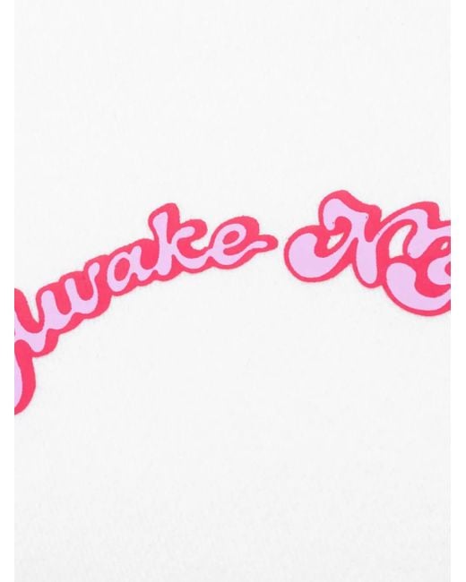 AWAKE NY Pink Logo Hoodie for men