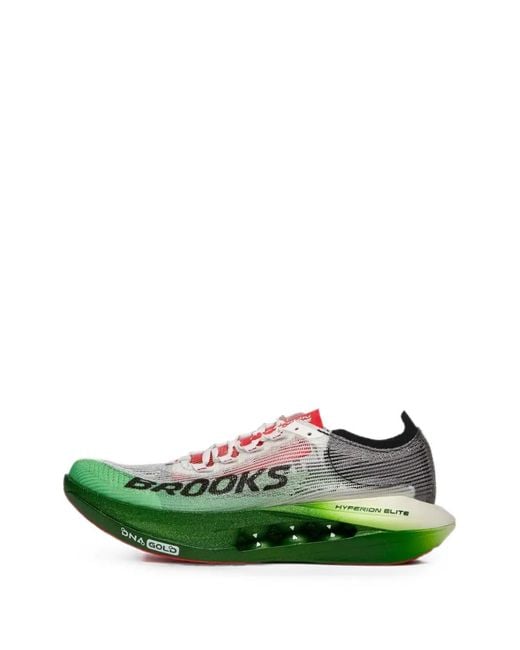 Brooks Green Hyperion Elite 5 Mesh Sneakers for men