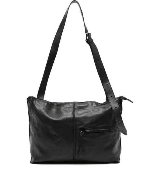 SOMMET Black Schultertasche mit Reißverschluss