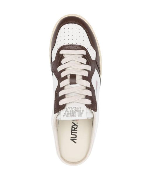 Autry White Medalist Mule Sneakers