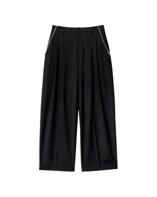 Alexander Wang Black Tropical Wool Tailored Pants