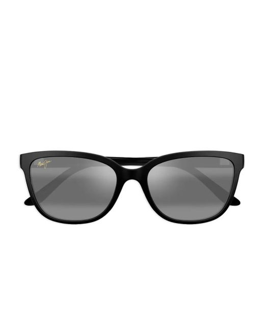 Maui Jim Black Honi Square-Frame Sunglasses